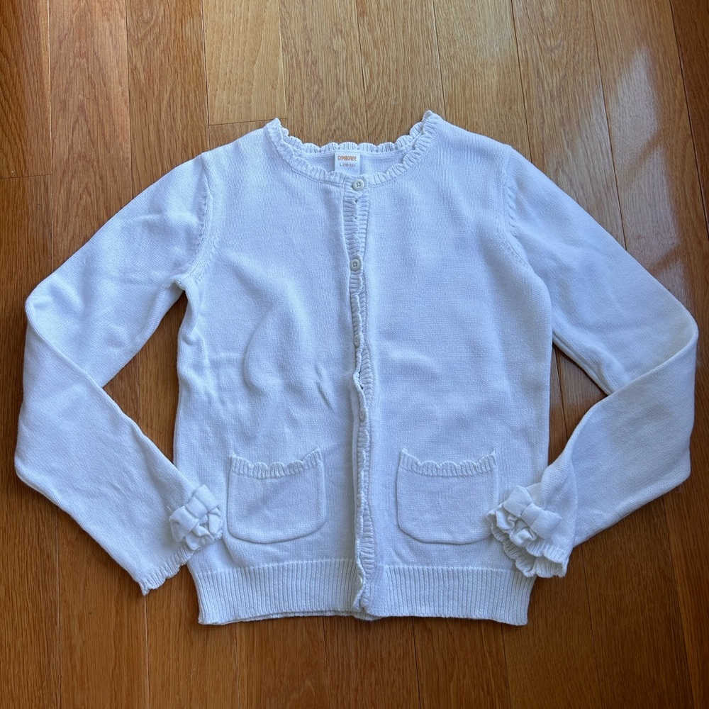 Gymboree Girl’s Large White Cardigan
